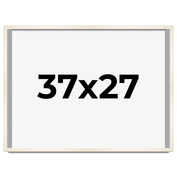 37x27 Frame White Wheat Solid Wood Picture Frame | Moulding Width 0.75 Inches | Interior Depth 0.5