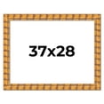 thumbnail image 1 of 37x28 Frame Beige Real Wood Picture Frame Width 3 inches | Interior Frame Depth 0.5 inches |, 1 of 8