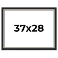 thumbnail image 1 of 37x28 Frame Black Real Wood Picture Frame Width 2.25 Inches | Interior Frame Depth 0.5 Inches |, 1 of 8