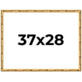 thumbnail image 1 of 37x28 Frame Gold Bamboo Solid Wood Picture Frame | 1 Inch Moulding Width | Interior Frame Depth, 1 of 8