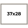 thumbnail image 1 of 37x28 Frame Grey Real Wood Picture Frame Width 1.25 inches | Interior Frame Depth 0.5 inches | Hans, 1 of 8