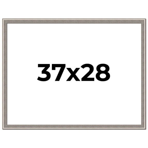 37x28 Frame Grey Real Wood Picture Frame Width 1.25 inches | Interior Frame Depth 0.5 inches | Hans