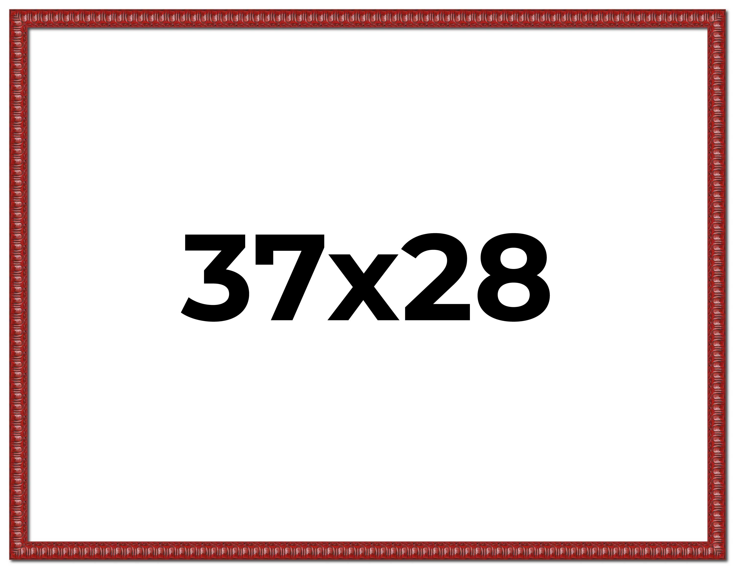 37x28 Frame Red Solid Wood Picture Frame Width 1 Inches | Interior ...