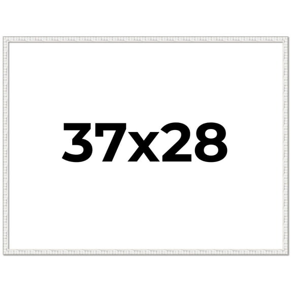 37x28 Frame White Real Wood Picture Frame Width 0.75 inches | Interior Frame Depth 0.5 inches |