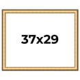 thumbnail image 1 of 37x29 Frame Gold Plein Aire Solid Wood Picture Frame Width 2 Inches | Interior Frame Depth 0.5, 1 of 8