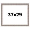 thumbnail image 1 of 37x29 Frame Grey Real Wood Picture Frame Width 2.75 Inches | Interior Frame Depth 0.5 Inches |, 1 of 8
