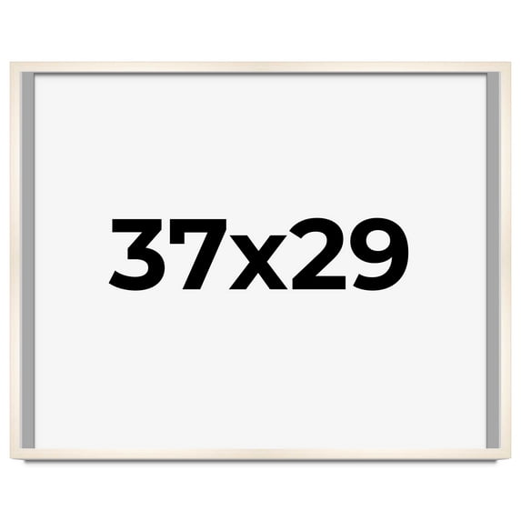 37x29 Frame White Wheat Solid Wood Picture Frame | Moulding Width 0.75 Inches | Interior Depth 0.5