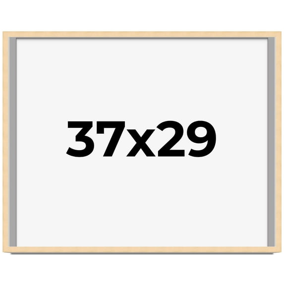 37x29 Shadow Box Frame Brown | 0.875 Inches Deep Real Wood Contemporary Shadowbox Display Frame |