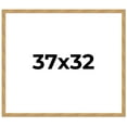 thumbnail image 1 of 37x32 Frame Beige Real Wood Picture Frame Width 1.25 inches | Interior Frame Depth 0.5 inches |, 1 of 8