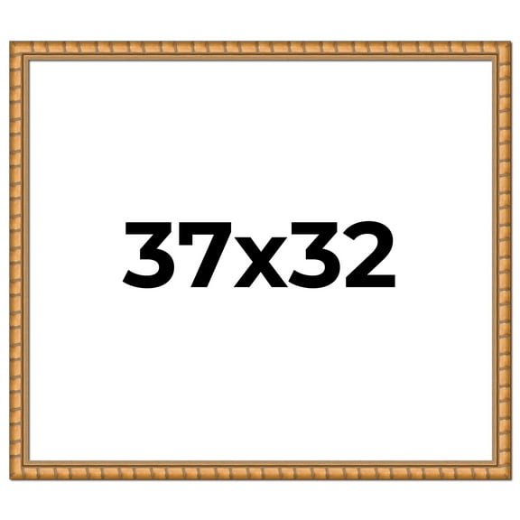 37x32 Frame Gold Real Wood Picture Frame Width 1.5 inches | Interior Frame Depth 0.5 inches |