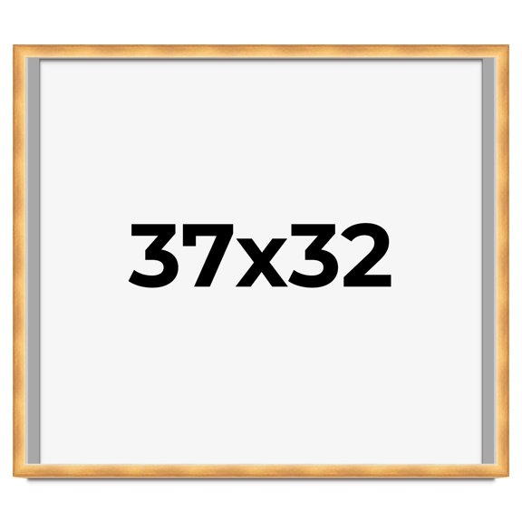 37x32 Shadow Box Bronze Cross-Brushed Display Frame | 1.625 Inches Deep Solid Wood | UV Resistant