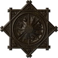 thumbnail image 1 of 38 1/4"OD x 1 1/2"P Antilles Ceiling Medallion (Fits Canopies up to 6"), Hand-Painted Stone Hearth Crackle, 1 of 6
