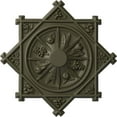 thumbnail image 1 of 38 1/4"OD x 1 1/2"P Antilles Ceiling Medallion (Fits Canopies up to 6"), Hand-Painted Witch Hazel, 1 of 6
