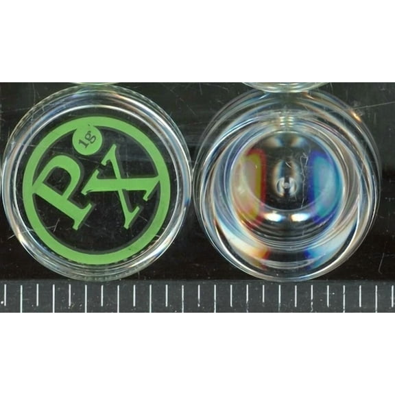 38.1Mm 1 1/2 Inch Round Wide - 3/4" Tall Plastic Containers - 50Pc