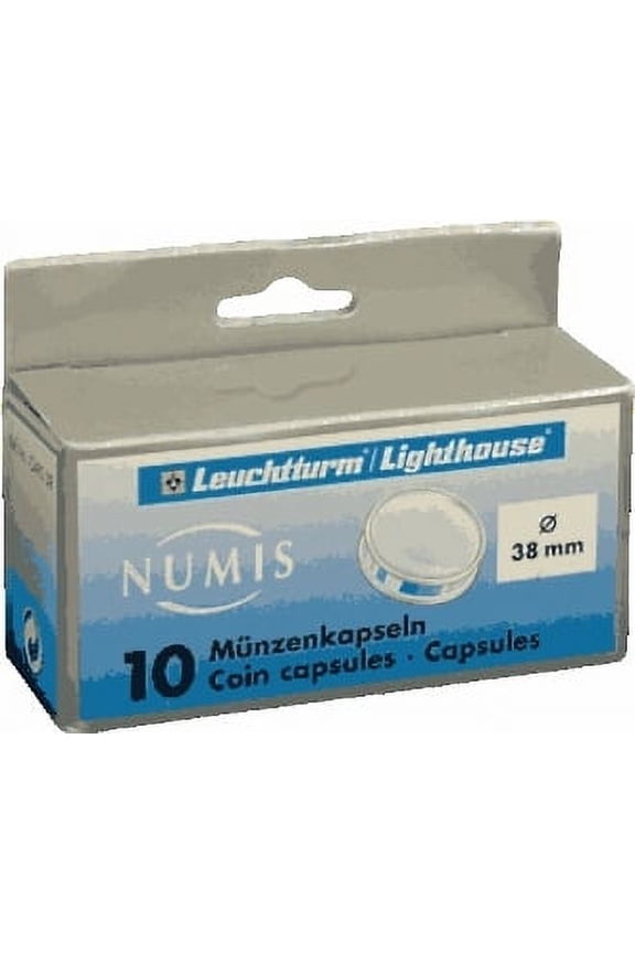 38.1mm -Large Dollar, Coin Capsules, (10) pack