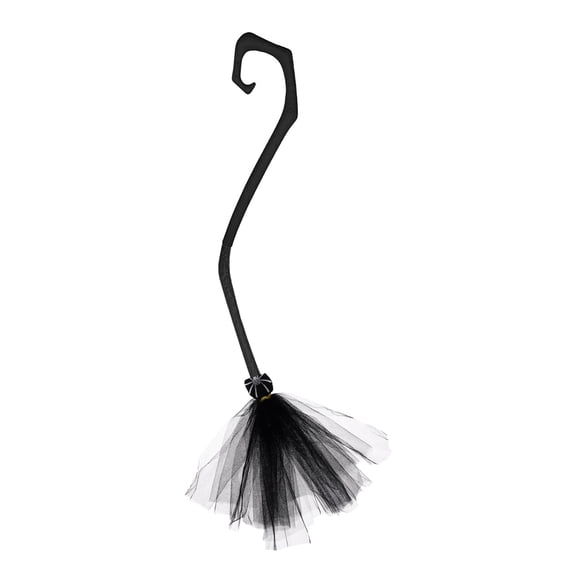 38.2 Inch Witch Broom with Ribbon, Halloween Decoration Party Favor Photo Booth Accessories