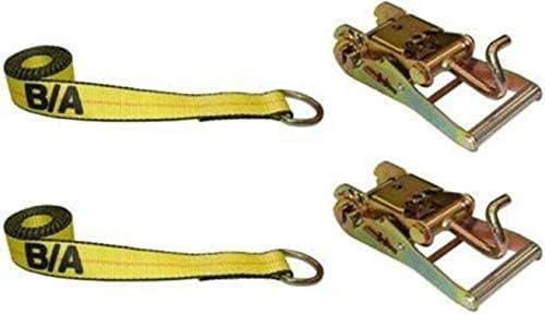 Finger Racks Towable 38-20F-x2, 38-1-x2, Set of 2 Straps & Wide Handle Ratchets with Bent ...