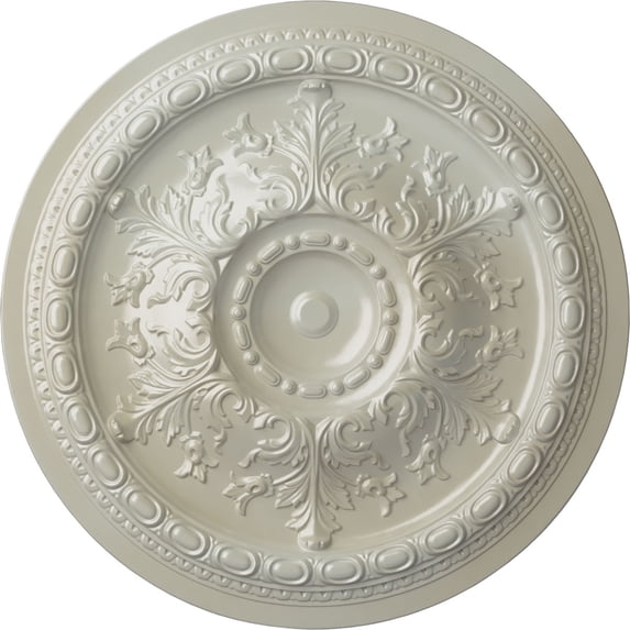 38 3/8"OD x 2 7/8"P Oslo Ceiling Medallion (Fits Canopies up to 7 5/8"), Hand-Painted Flash Blue