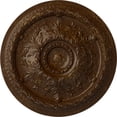 thumbnail image 1 of 38 3/8"OD x 2 7/8"P Oslo Ceiling Medallion (Fits Canopies up to 7 5/8"), Hand-Painted Root Beer Crackle, 1 of 6