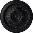 thumbnail image 1 of 38 3/8"OD x 2 7/8"P Oslo Ceiling Medallion (Fits Canopies up to 7 5/8"), Hand-Painted Steel Gray, 1 of 6
