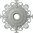thumbnail image 1 of 38 3/8"OD x 6 5/8"ID x 2 7/8"P Orleans Ceiling Medallion (Fits Canopies up to 8 1/4"), Hand-Painted Frost, 1 of 6