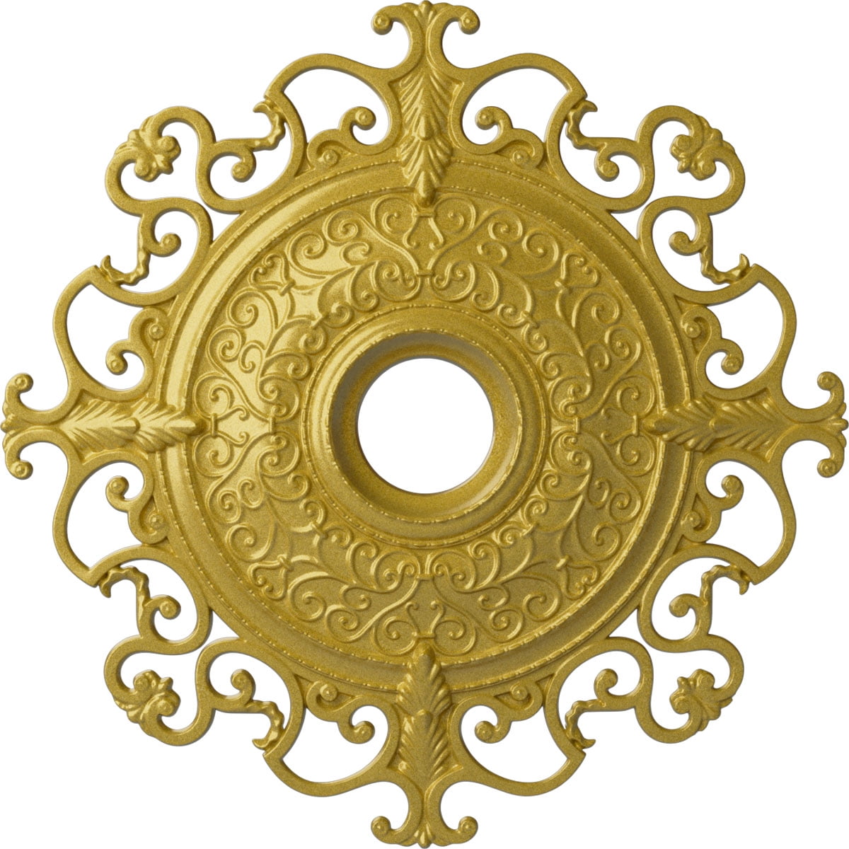 38 3 8 OD X 6 5 8 ID X 2 7 8 P Orleans Ceiling Medallion Fits Canopies 38-3-8-od-x-6-5-8-id-x-2-7-8-p-orleans-ceiling-medallion-fits-canopies