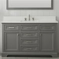 thumbnail image 1 of 38.4 cu. ft. Milano Bath Vanity with White Quartz Top, Gray, 1 of 1