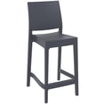 thumbnail image 1 of Luxury Commercial Living 38.5" Gray Solid Patio Counter Stool, 1 of 8