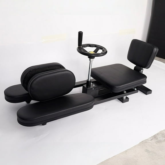 38.5x16.5x15 Inch Black Metal Leg Stretcher, 400 LBS Leg Stretcher Machine Split Machine Training Equipment, Heavy Duty Split Adjustable Silent Wheels, for Dancers