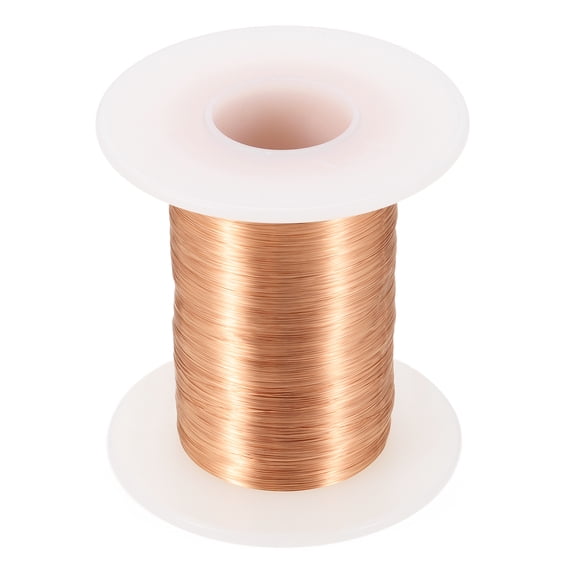 38 AWG Magnet Wire, 38 Gauge Enameled Copper Wires 4 oz Magnetic Coil Wire for Transformer Motor Electric, 155C(311F), Copper Color