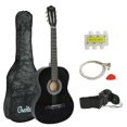 38" Acoustic Guitar Full Size Adult Black Includes Guitar Pick