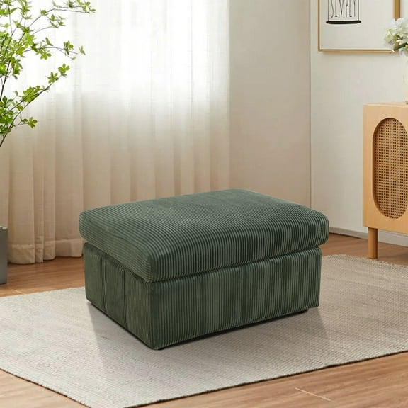 38" Corduroy Modular Ottoman