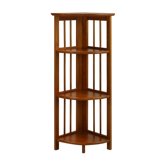38" Folding 4 Tier Corner Shelf
