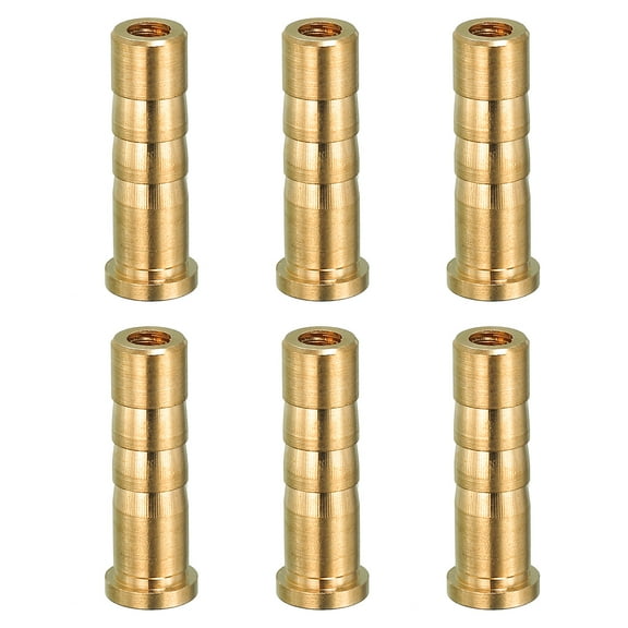 38 Grain Archery Arrow Insert, 6 Packs Insert Screw Copper Brass Arrow for .244/ 6.2mm Carbon Arrows