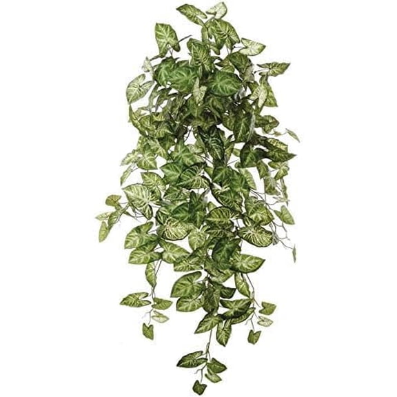 38" Hanging Nephthytis Bush  Artificial Greenery with 196 Leaves for Hanging Baskets, Wall Dcor & Floral Arrangements