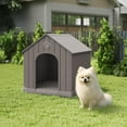 thumbnail image 1 of 38 Inch Large Dog House with Waterproof- Indoor & Outdoor Pet Shelter for Small to Large Dogs, Easy Clean & Quick Assembly,Grey, 1 of 14