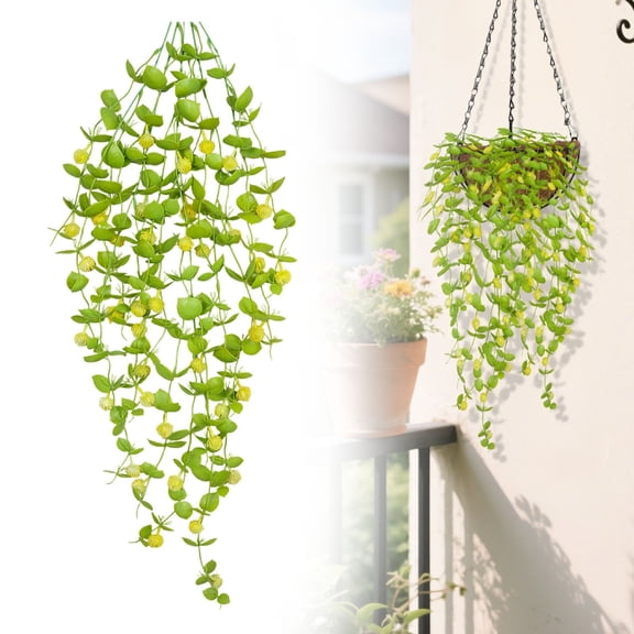 38 Inch Spray-painted Fortune Fruit Wall Hanging Flower D – Miyuadkai Artificial Hanging Plants Trailing Vines, Greenery for Wall, Ceiling & Balcony Decor (Multiple Colors)