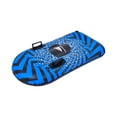 thumbnail image 1 of Pool Central 38" Inflatable Black and Blue Ride-On Pool Float or Snow Tube, 1 of 4