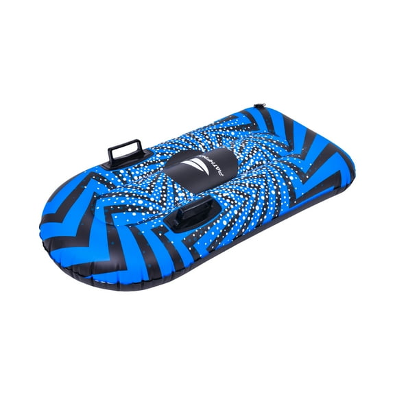 Pool Central 38" Inflatable Black and Blue Ride-On Pool Float or Snow Tube