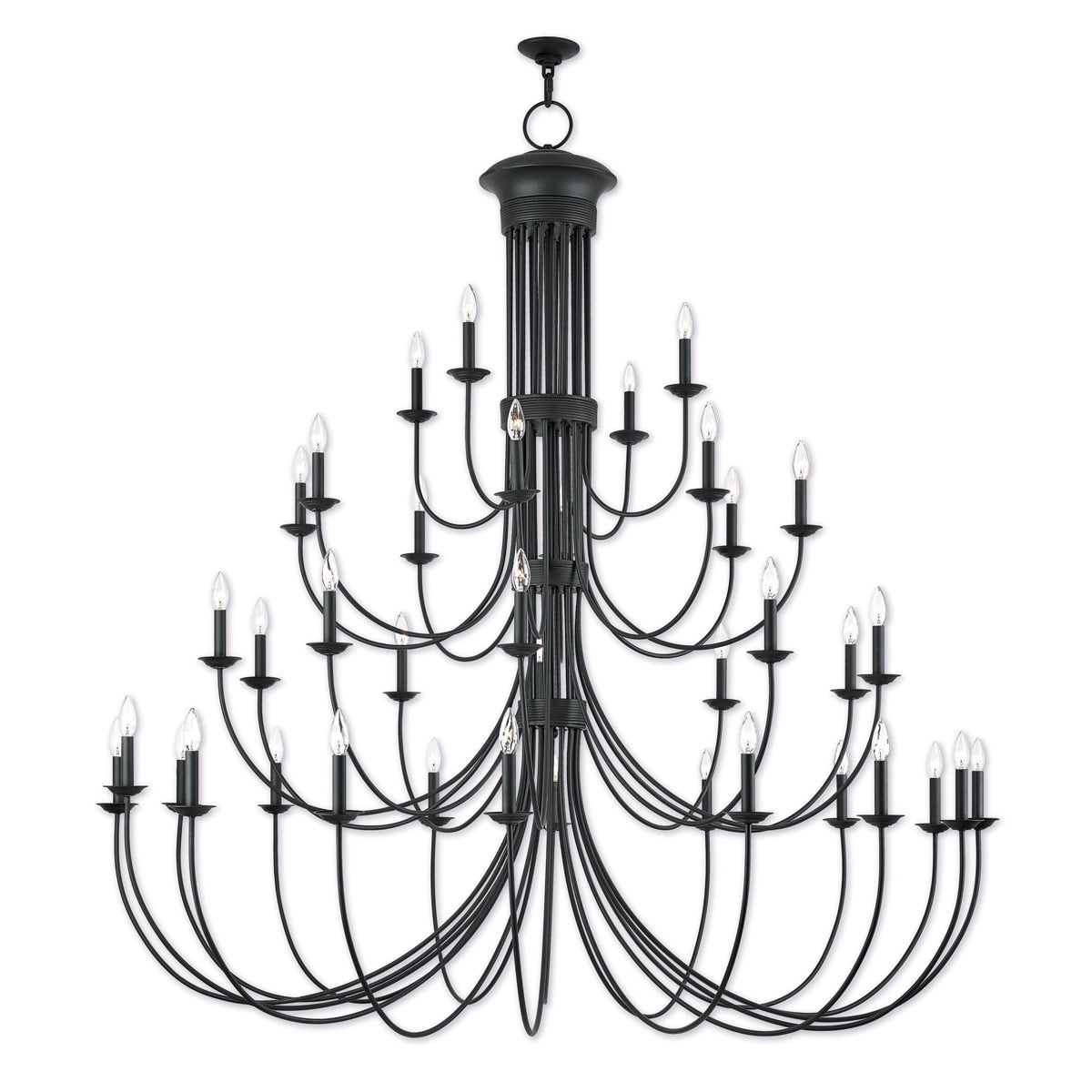 Bronze 70" Grand Foyer Chandelier with 38 Lights