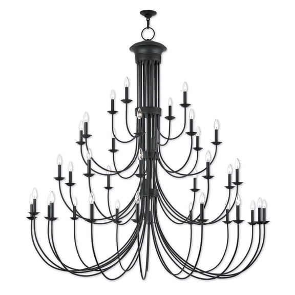 38 Light Bronze Grand Foyer Chandelier with Steel base material