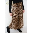 thumbnail image 1 of 38" Long Leopard Animal Print Skirt | Women Maxi Skirts Brown | Belt Included | [NYQZ-747] | WAIST= 36", 1 of 4