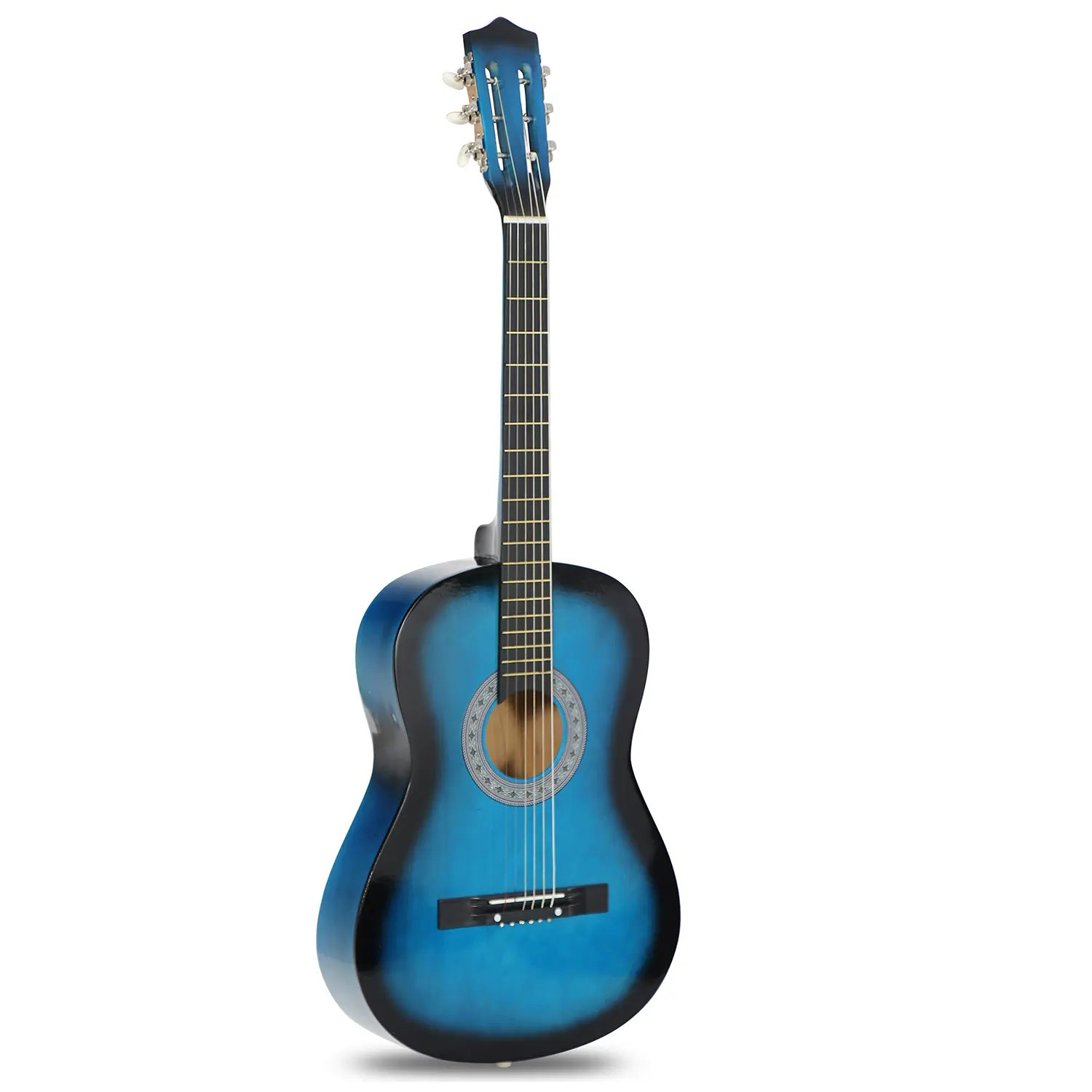 38" New Beginners Acoustic Guitar with Case, Strap, Tuner and Pick