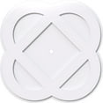 thumbnail image 1 of 38"OD x 1"ID x 15 1/4"C x 1"P Charlotte Architectural Grade PVC Contemporary Ceiling Medallion, 1 of 11