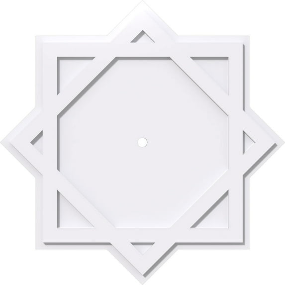 38"OD x 1"ID x 21"C x 1"P Axel Architectural Grade PVC Contemporary Ceiling Medallion