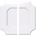 thumbnail image 1 of 38"OD x 1"ID x 22 3/4"C x 1"P Locke Architectural Grade PVC Contemporary Ceiling Medallion, Two Piece, 1 of 11