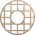 thumbnail image 1 of 38"OD x 13 3/4"ID x 3/8"T O'Neal Wood Fretwork Pierced Ceiling Medallion, Red Oak, 1 of 3