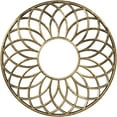 thumbnail image 1 of 38"OD x 13"ID x 1"P Cannes Architectural Grade PVC Pierced Ceiling Medallion, Antiqued Brass, 1 of 10