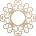 thumbnail image 1 of 38"OD x 14 1/2"ID x 1/4"T Reims Wood Fretwork Pierced Ceiling Medallion, Alder, 1 of 3
