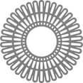 thumbnail image 1 of 38"OD x 14 1/8"ID x 1"P Cornelius Architectural Grade PVC Pierced Ceiling Medallion, Nickel, 1 of 10